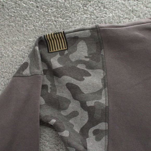 Colosseum Hoodie Arizona State University Sun Devils Womens M Gray Gold and Camo - Picture 16 of 16